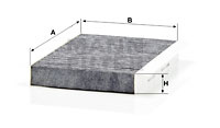 Filtru, aer habitaclu (CUK22022 MANN-FILTER) FIAT,JEEP