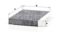 Filtru, aer habitaclu (CUK22022 MANN-FILTER) FIAT,JEEP