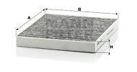 Filtru, aer habitaclu (CUK2227 MANN-FILTER) CHRYSLER,DODGE,FIAT,JEEP,LANCIA