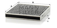 Filtru, aer habitaclu (CUK2246 MANN-FILTER) LEXUS,TOYOTA