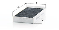 Filtru, aer habitaclu (CUK230052 MANN-FILTER) BMW,BMW (BRILLIANCE),MINI
