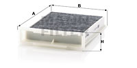 Filtru, aer habitaclu (CUK2317 MANN-FILTER) Citroen,PEUGEOT,TOYOTA
