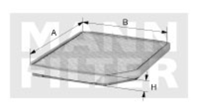 Filtru, aer habitaclu (CUK2335 MANN-FILTER)