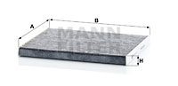 Filtru, aer habitaclu (CUK24004 MANN-FILTER) HYUNDAI,KIA