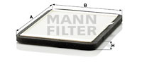 Filtru, aer habitaclu (CUK2424 MANN-FILTER) RENAULT