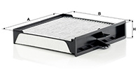 Filtru, aer habitaclu (CUK2430 MANN-FILTER) RENAULT