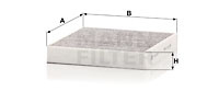Filtru, aer habitaclu (CUK2440 MANN-FILTER) FORD,FORD AUSTRALIA,VOLVO