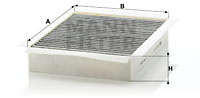 Filtru, aer habitaclu (CUK26003 MANN-FILTER) JAGUAR