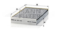 Filtru, aer habitaclu (CUK26005 MANN-FILTER) RENAULT