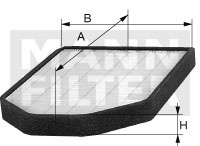 Filtru, aer habitaclu (CUK260112 MANN-FILTER)