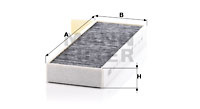 Filtru, aer habitaclu (CUK260142 MANN-FILTER) DS,OPEL,PEUGEOT,VAUXHALL
