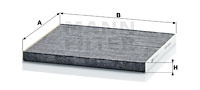 Filtru, aer habitaclu (CUK26017 MANN-FILTER) HYUNDAI,KIA
