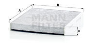 Filtru, aer habitaclu (CUK26021 MANN-FILTER) AUDI,SEAT,SKODA,VW