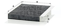 Filtru, aer habitaclu (CUK2680 MANN-FILTER) Citroen