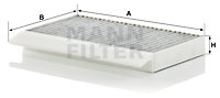 Filtru, aer habitaclu (CUK270212 MANN-FILTER) MERCEDES-BENZ