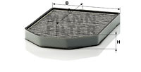 Filtru, aer habitaclu (CUK29492 MANN-FILTER) AUDI