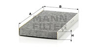 Filtru, aer habitaclu (CUK2951 MANN-FILTER) ALFA ROMEO,FIAT,LANCIA
