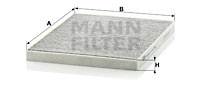 Filtru, aer habitaclu (CUK3042 MANN-FILTER) ALFA ROMEO,LANCIA,MASERATI