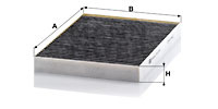 Filtru, aer habitaclu (CUK3137 MANN-FILTER) CHRYSLER