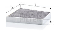 Filtru, aer habitaclu (CUK3172 MANN-FILTER) MERCEDES-BENZ