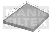 Filtru, aer habitaclu (CUK31721 MANN-FILTER)