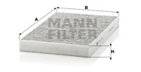 Filtru, aer habitaclu (CUK3192 MANN-FILTER) AUDI