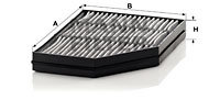 Filtru, aer habitaclu (CUK32001 MANN-FILTER) MERCEDES-BENZ,SISU