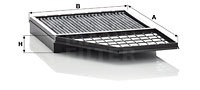 Filtru, aer habitaclu (CUK320111 MANN-FILTER) KAMAZ,MERCEDES-BENZ,SISU