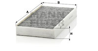 Filtru, aer habitaclu (CUK3240 MANN-FILTER) Citroen,PEUGEOT