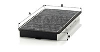 Filtru, aer habitaclu (CUK3340 MANN-FILTER) PEUGEOT