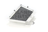 Filtru, aer habitaclu (CUK3448 MANN-FILTER) PEUGEOT
