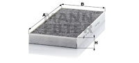 Filtru, aer habitaclu (CUK3621 MANN-FILTER) MERCEDES-BENZ