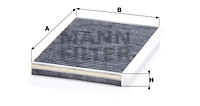 Filtru, aer habitaclu (CUK3780 MANN-FILTER) MERCEDES-BENZ