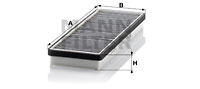 Filtru, aer habitaclu (CUK3823 MANN-FILTER) MERCEDES-BENZ