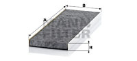 Filtru, aer habitaclu (CUK4151 MANN-FILTER) HOLDEN,OPEL,VAUXHALL
