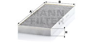 Filtru, aer habitaclu (CUK4179 MANN-FILTER) Citroen,FIAT,LANCIA,PEUGEOT