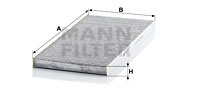 Filtru, aer habitaclu (CUK4594 MANN-FILTER) ASTRA,IVECO