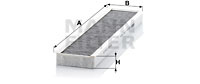 Filtru, aer habitaclu (CUK4624 MANN-FILTER) MINI