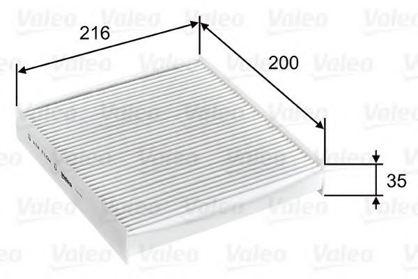 Filtru, aer habitaclu DACIA LOGAN MCV II (2013 - 2016) VALEO 715746 piesa NOUA