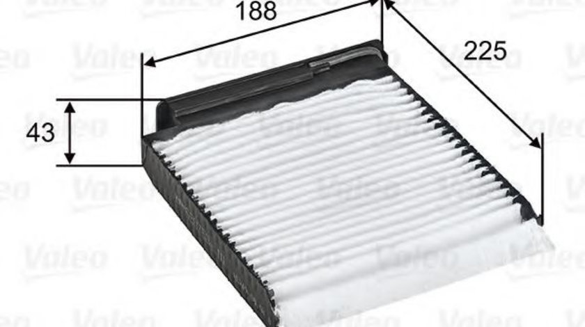 Filtru, aer habitaclu DACIA LOGAN MCV (KS) (2007 - 2016) VALEO 698753 piesa NOUA