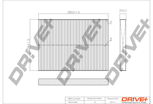 Filtru, aer habitaclu (DP1110120002 DRIVE) AUDI,SEAT,SKODA,VW