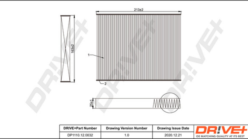 Filtru, aer habitaclu (DP1110120032 DRIVE) FIAT,LANCIA,UAZ