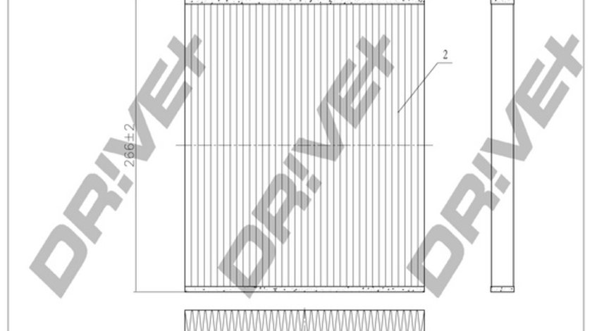 Filtru, aer habitaclu (DP1110120055 DRIVE) ABARTH,ALFA ROMEO,Citroen,FIAT,OPEL,PEUGEOT,VAUXHALL