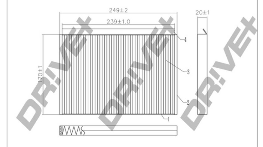 Filtru, aer habitaclu (DP1110120078 DRIVE) HYUNDAI,KIA