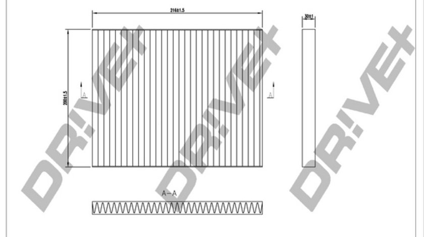 Filtru, aer habitaclu (DP1110120085 DRIVE) CHEVROLET,Citroen,FIAT,ISUZU,MITSUBISHI,PEUGEOT