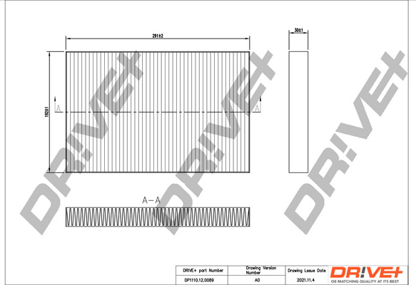 Filtru, aer habitaclu (DP1110120089 DRIVE) IRISBUS,IVECO