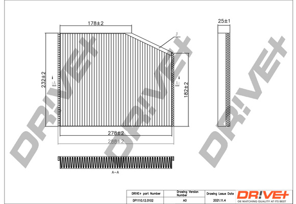 Filtru, aer habitaclu (DP1110120102 DRIVE) FORD
