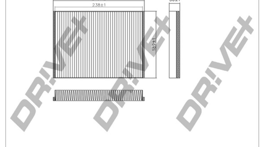 Filtru, aer habitaclu (DP1110120120 DRIVE) MERCEDES-BENZ