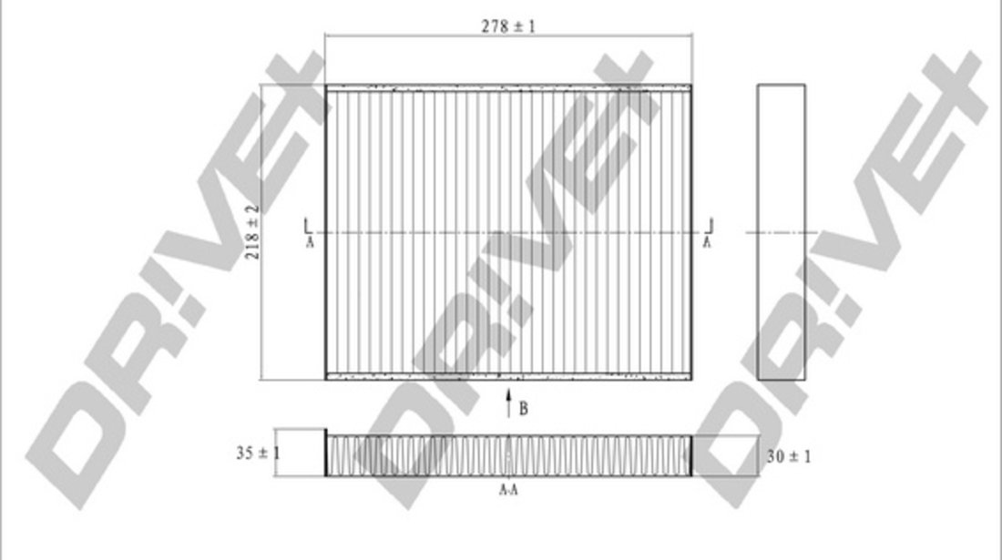 Filtru, aer habitaclu (DP1110120164 DRIVE) AUDI,PORSCHE,VW