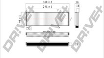 Filtru, aer habitaclu (DP1110120168 DRIVE) AUDI,LA...